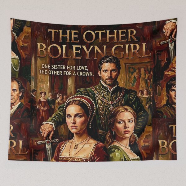 Item preview, The Other Boleyn Girl Retro Historical Romance Drama Court Intrigue Tribute Art Movie Poster designed and sold by Art's Diner.
