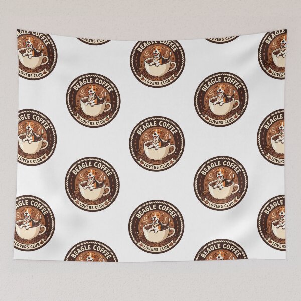 Item preview, Beagle Coffee Lovers Club Roasted Bean Espresso designed and sold by PictoVibe.