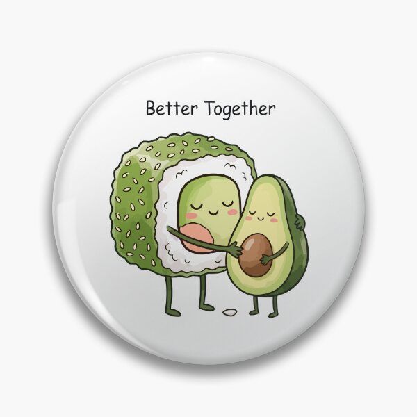 Item preview, Cute Sushi and Avocado Hug designed and sold by Amir Faysal.