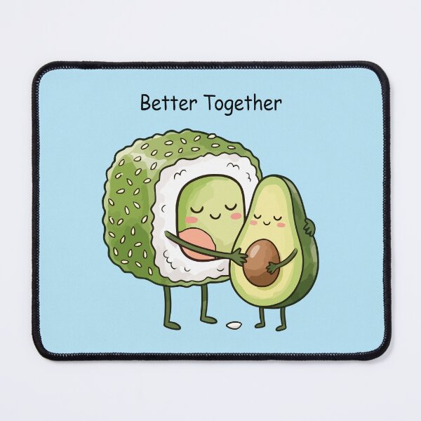 Item preview, Cute Sushi and Avocado Hug designed and sold by Amir Faysal.