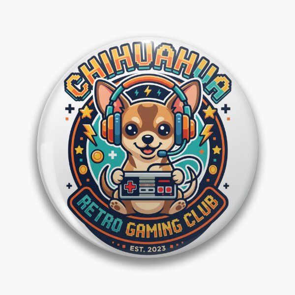 Item preview, Chihuahua Retro Gaming Club Video Game Controller designed and sold by PictoVibe.