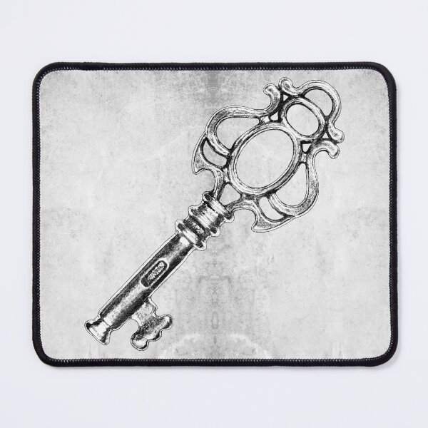 Item preview, Antique Silver Double Scroll Skeleton Key Dark Gothic designed and sold by Ghoul Enterprises.