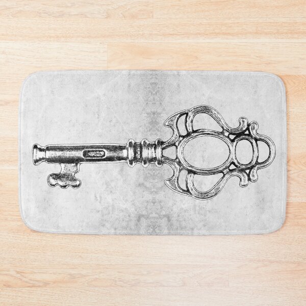 Item preview, Antique Silver Double Scroll Skeleton Key Dark Gothic designed and sold by Ghoul Enterprises.