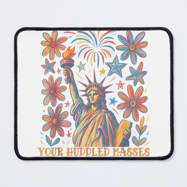 Item preview, Give Me Your Tired Your Poor Statue of Liberty Poem USA T-Shirt designed and sold by JJLetterDesigns.