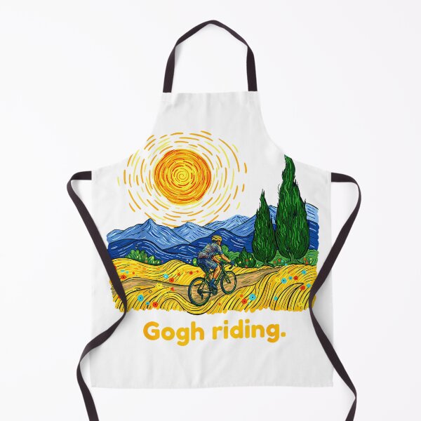 Item preview, Gogh Riding Funny Cycling Van Gogh Art Bike T-Shirt designed and sold by Voila-creative.