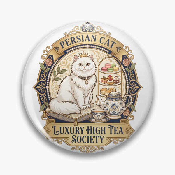 Item preview, Persian Cat Luxury High Tea Society Porcelain Teapot designed and sold by PictoVibe.
