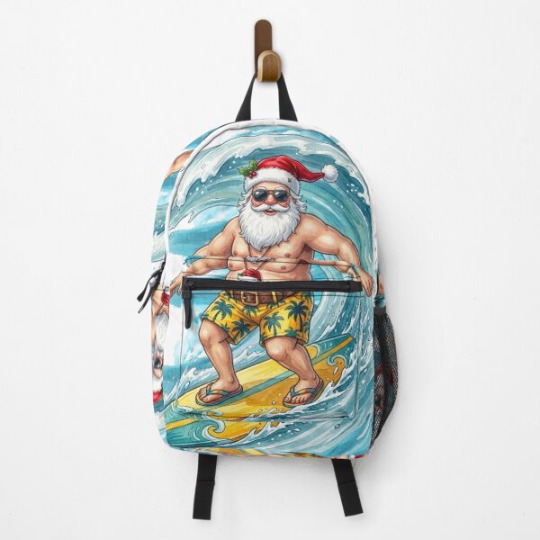 Item preview, Surfing Santa Claus Christmas in July designed and sold by VibranPalette.