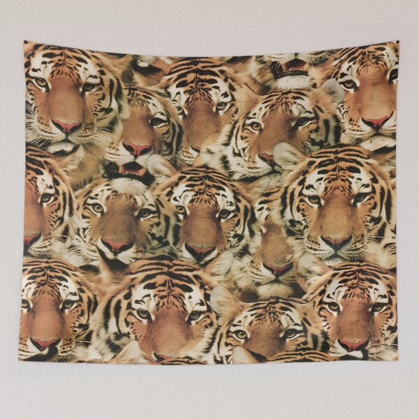 Item preview, Tiger Face Maximalist Animal Pattern designed and sold by trajeado14.