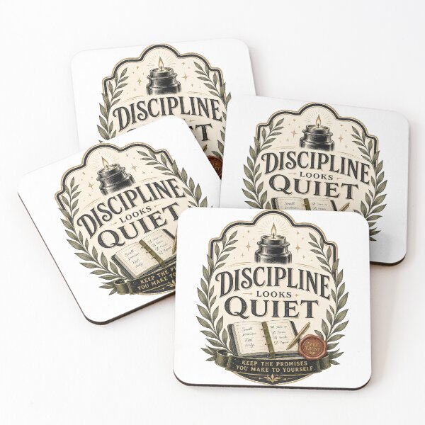 Item preview, Discipline Looks Quiet Self Improvement Design designed and sold by houseoflushella.