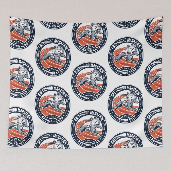 Item preview, Greyhound Marathon Running Club Athletics Stopwatch Track designed and sold by PictoVibe.