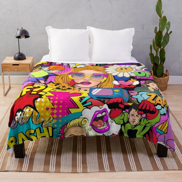 Item preview, Retro Pop Art Maximalist Collage designed and sold by Side By Side Studio.