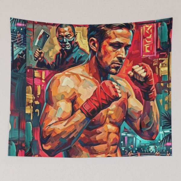 Item preview, Only God Forgives Retro Crime Action Thriller Tribute Art Movie Poster designed and sold by Art's Diner.