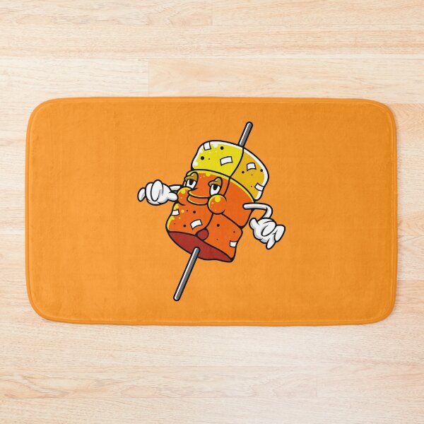 Item preview, Retro Cartoon Cute Tofu Skewer Mascot designed and sold by Lexkon Liu's art.