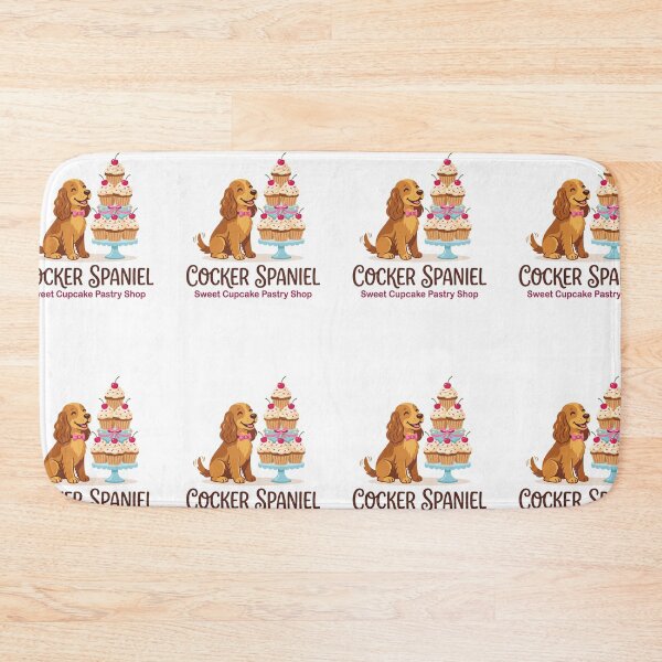 Item preview, Cocker Spaniel Sweet Cupcake Pastry Shop Vanilla Frosting designed and sold by PictoVibe.