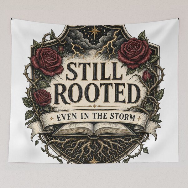 Item preview, Still Rooted Even In The Storm Self Improvement Design designed and sold by houseoflushella.