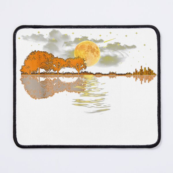 Item preview, Guitar Lake Reflections Love Musician Acoustic Guitar T-Shirt designed and sold by JJLetterDesigns.