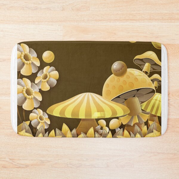 Item preview, Golden Mushroom Garden Relief Art Frame designed and sold by Lexkon Liu's art.