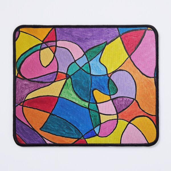 Item preview, Abstract Art with Hidden Dog In Profile designed and sold by Mad Cat Planet.