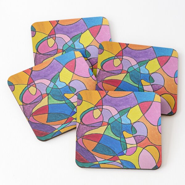 Item preview, Abstract Art with Hidden Dog In Profile designed and sold by Mad Cat Planet.