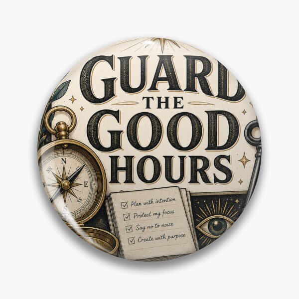 Item preview, Guard The Good Hours Focus Is A Boundary Design designed and sold by houseoflushella.