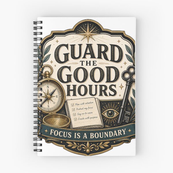 Item preview, Guard The Good Hours Focus Is A Boundary Design designed and sold by houseoflushella.