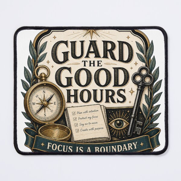 Item preview, Guard The Good Hours Focus Is A Boundary Design designed and sold by houseoflushella.