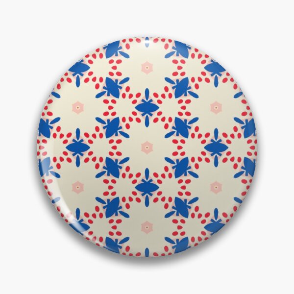 Item preview, Red, White, & Blue Floral Pattern designed and sold by Ellie&CharChar&Evy.