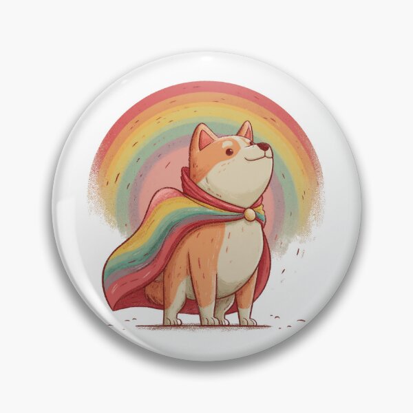 Item preview, Pride Shiba Inu Rainbow Cape Cute LGBTQ Dog designed and sold by Pride_Prints.