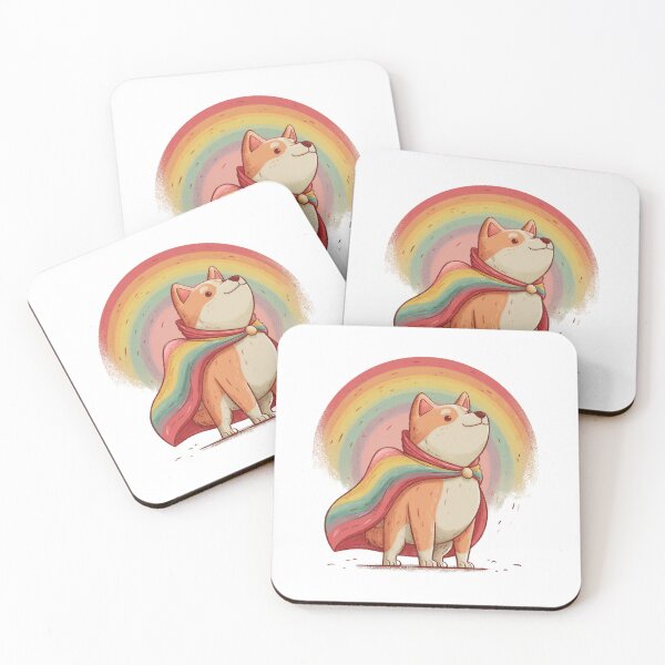Item preview, Pride Shiba Inu Rainbow Cape Cute LGBTQ Dog designed and sold by Pride_Prints.