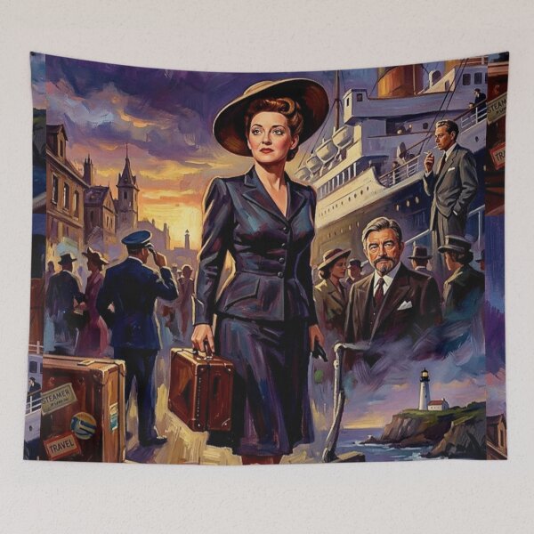 Item preview, Now Voyager Retro Hollywood Golden Age Romantic Drama Tribute Art Movie Poster designed and sold by Art's Diner.