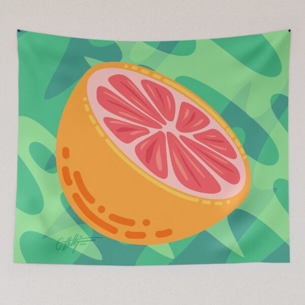 Item preview, Summer Grapefruit Series: Half Sliced Grapefruit designed and sold by ElisabethDraws.