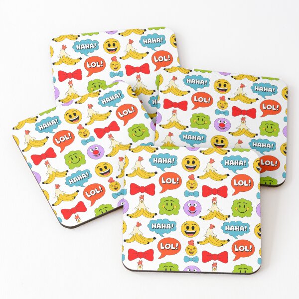 Item preview, Super Silly LOL Emoji Banana Chicken Seamless Pattern – Hilarious Cartoon Fun designed and sold by Midnight Veil Designs.