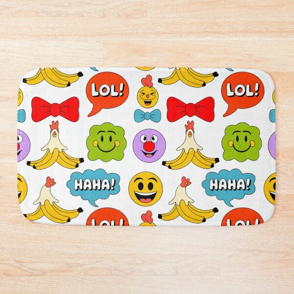 Item preview, Super Silly LOL Emoji Banana Chicken Seamless Pattern – Hilarious Cartoon Fun designed and sold by Midnight Veil Designs.