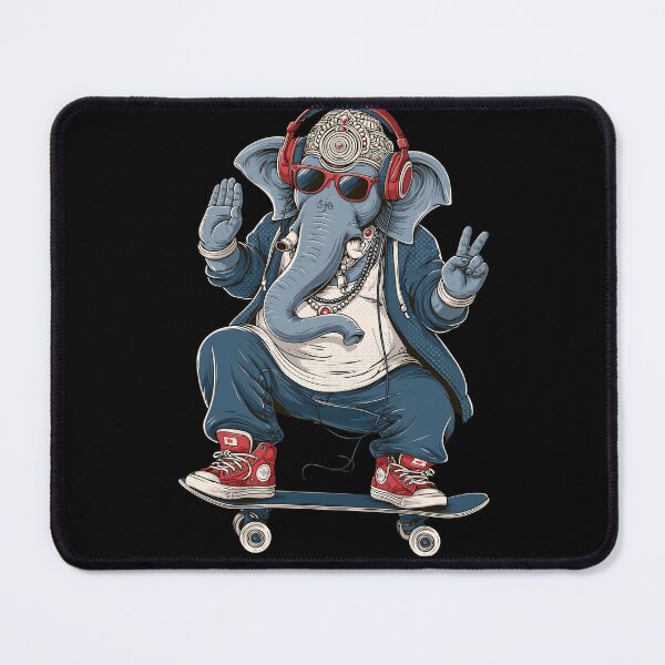 Item preview, Ganesha Skateboard Streetwear Headphones Pop Art designed and sold by PANNARUK THAILAND.