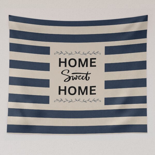 Item preview, Navy Blue & Natural Farmhouse Striped Throw Pillow Cover | Rustic  Stripe Cushion Cover | Modern Country Home Decor designed and sold by JCozycorner.