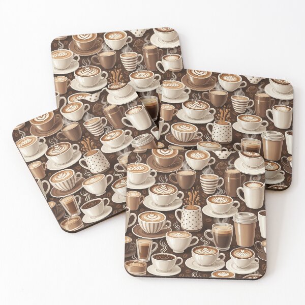Item preview, Morning Brew: Cozy Coffee & Latte Design designed and sold by LiveLearnCreate.