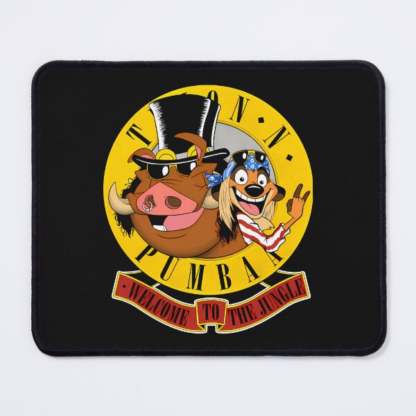 Item preview, Rock Music Cartoon Warthog And Meerkat Emblem designed and sold by Ayakan.
