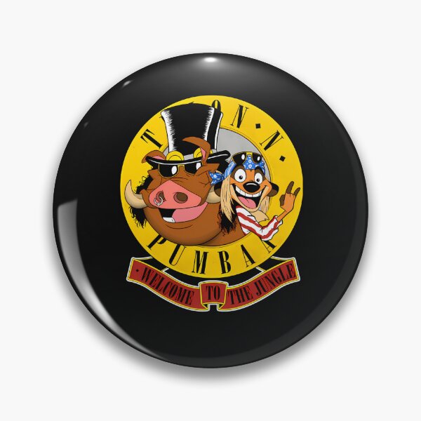 Item preview, Rock Music Cartoon Warthog And Meerkat Emblem designed and sold by Ayakan.
