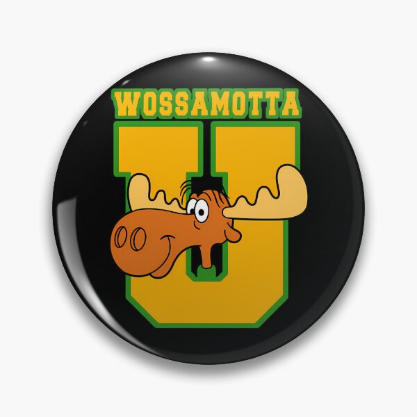Item preview, Orange Moose Peeking Through Large Letter Emblem designed and sold by Ayakan.