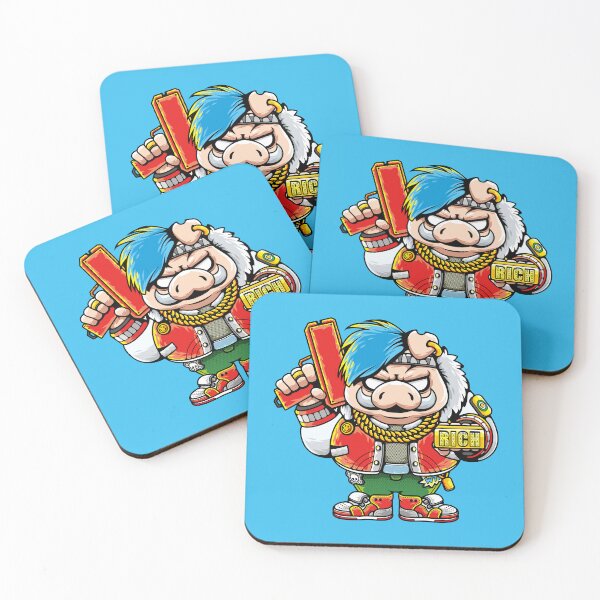 Item preview, Urban Streetwear Hip Hop Pig Mascot designed and sold by Lexkon Liu's art.