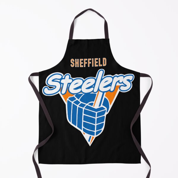 Artikelvorschau, Sheffield Steelers Hockeyhandschuh-Abzeichen entworfen und verkauft von Editlab.
