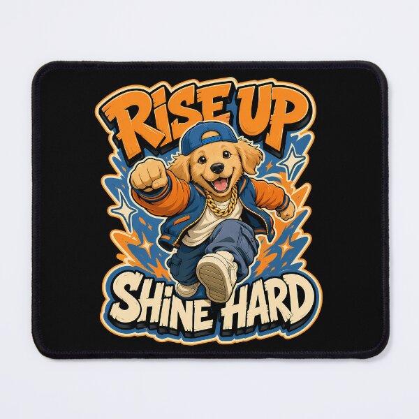 Item preview, Golden Retriever Rise Up Shine Hard Street Design designed and sold by Tong4130.