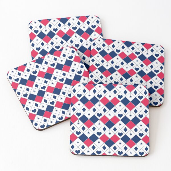 Item preview, Geometric Red Blue White Pattern Card Game designed and sold by fuzzyfox.