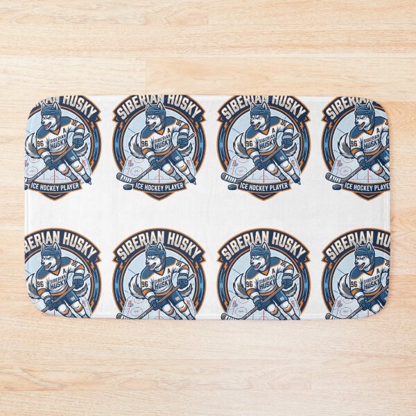 Item preview, Siberian Husky Ice Hockey Player Winter Skater designed and sold by PictoVibe.