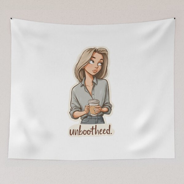 Item preview, Unbooted Coffee Lover Funny Introvert Morning  designed and sold by JaiSoftStudio.