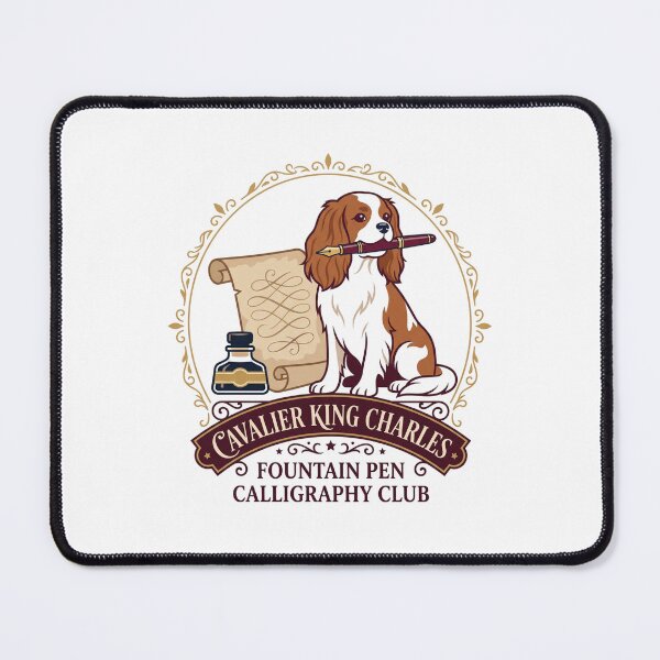 Item preview, Cavalier King Charles Fountain Pen Calligraphy Journaling designed and sold by PictoVibe.