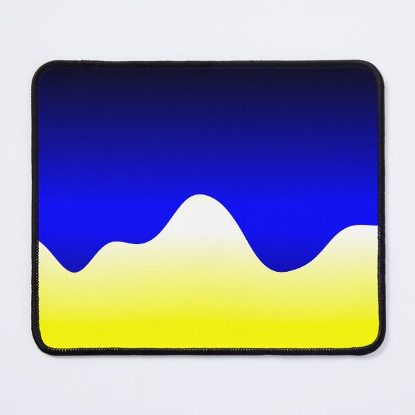 Item preview, Blue and Yellow Abstract Liquid Wave designed and sold by Happyabstract.