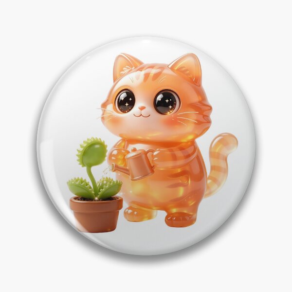 Item preview, Emerald Cat’s Dangerous Garden - Cute Venus Flytrap Gardener designed and sold by ABYSSLAB.