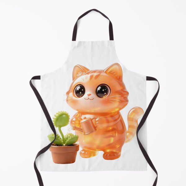 Item preview, Emerald Cat’s Dangerous Garden - Cute Venus Flytrap Gardener designed and sold by ABYSSLAB.