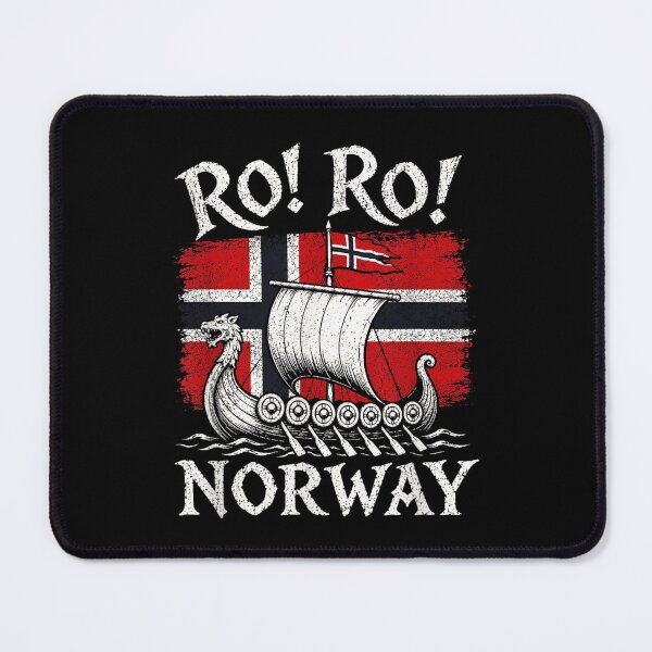 Item preview, Norwegian Viking Ship Norway Flag Row Country Heritage Pride designed and sold by Juansustait.